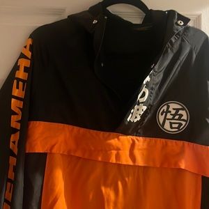 Dragon Ball Z Kamehameha Anorak Jacket Men XS Pre-owned